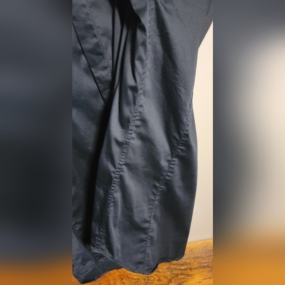 SAND 2 ply szXL 17-17.5us 43eu black fitted covered button cufflink dress shirt - Picture 5 of 9